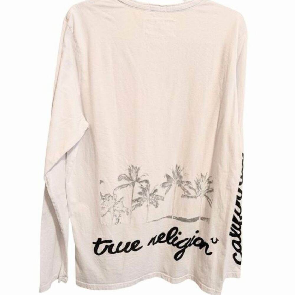 OG True Religion Brand Jeans Long Sleeve California Graphic Tee Men's L Y2K Rare